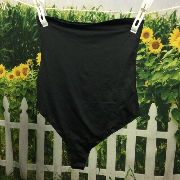SPANX Black High Waisted Lace Thong L - Picture 1 of 6